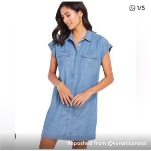 Vineyard vines denim shirt dress